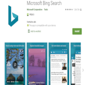 اپلیکیشن موتور جستجوی Bing مایکروسافت حالت تیره دریافت کرد