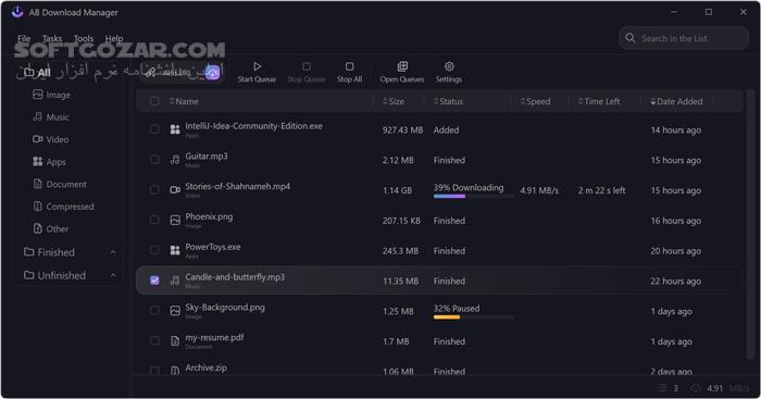 دانلود AB Download Manager 1.5.3 - دانلود مدیریت دانلود - سافت گذر