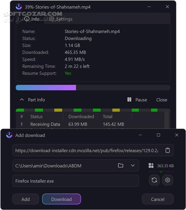 دانلود AB Download Manager 1.5.3 - دانلود مدیریت دانلود - سافت گذر