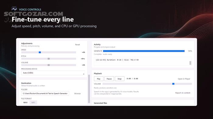 دانلود AI Text To Speech Generator Pro 1.2.4 (تبدیل متن به گفتار با هوش مصنوعی پیشرفته) با لینک مستقیم و کرک معتبر