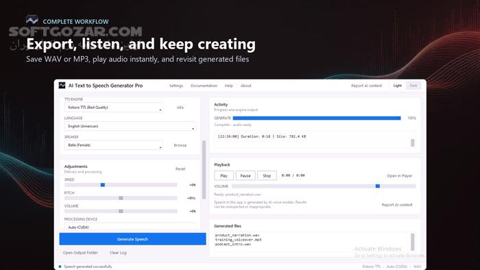 دانلود AI Text To Speech Generator Pro 1.2.4 (تبدیل متن به گفتار با هوش مصنوعی پیشرفته) با لینک مستقیم و کرک معتبر