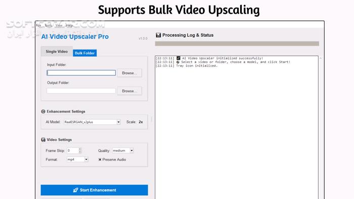 دانلود AI Video Upscaler Pro 1.2.7 (افزایش کیفیت ویدیو) با لینک مستقیم و کرک معتبر