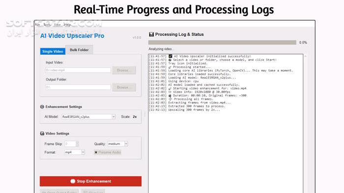دانلود AI Video Upscaler Pro 1.2.7 (افزایش کیفیت ویدیو) با لینک مستقیم و کرک معتبر