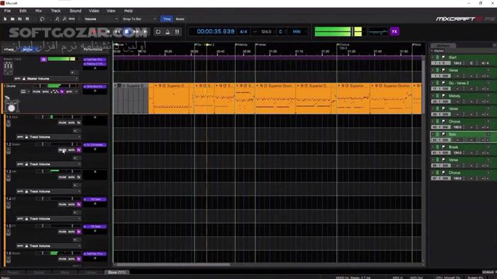 دانلود Acoustica Mixcraft 10.5 Recording Studio Build 621 - دانلود استودیوی مجازی - سافت گذر