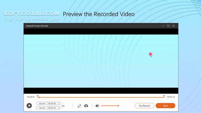 دانلود Aiseesoft Screen Recorder 3.1.36 - دانلود ضبط صفحه نمایش - سافت گذر