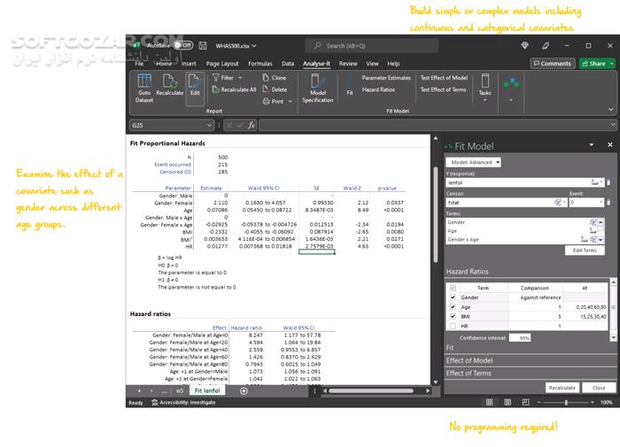 دانلود Analyse-it for Microsoft Excel Ultimate Edition 6.16.5 (افزونه اکسل برای تحلیل آماری پیشرفته) با لینک مستقیم و کرک معتبر