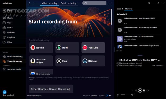 دانلود Audials One Premium 2026.1.23 (ضبط و ذخیره‌سازی فیلم و سریال و موسیقی) با لینک مستقیم و کرک معتبر