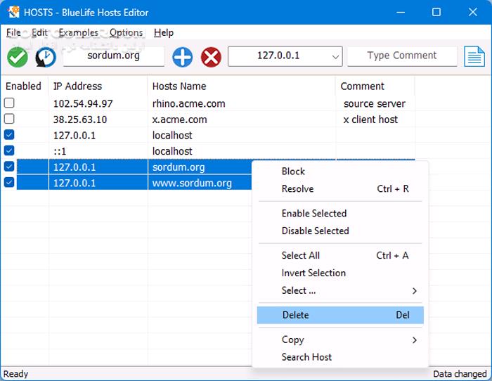 دانلود BlueLife Hosts Editor 1.6 (ویرایش فایل HOSTS) با لینک مستقیم و کرک معتبر