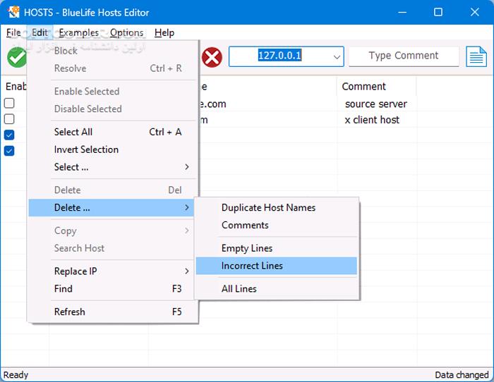 دانلود BlueLife Hosts Editor 1.6 (ویرایش فایل HOSTS) با لینک مستقیم و کرک معتبر