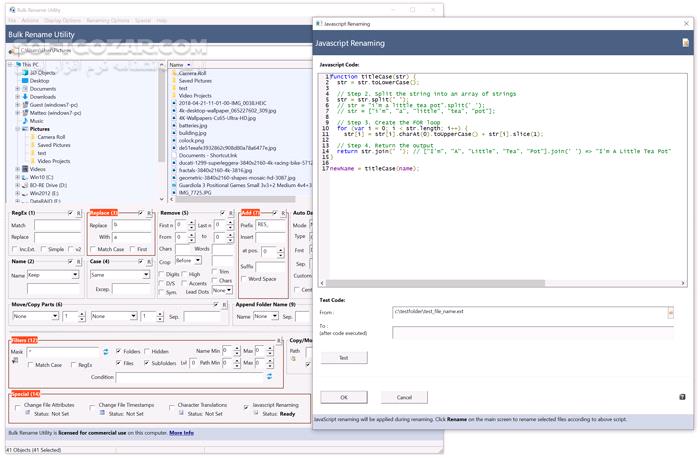 دانلود Bulk Rename Utility 4.0.0.5 Commercial - دانلود تغییر نام دسته‌جمعی فایل‌ها - سافت گذر