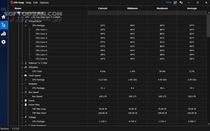 دانلود CPU Temp 1.7 - دانلود کنترل دمای سی‌پی‌یو - سافت گذر