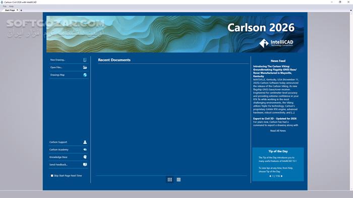 دانلود Carlson Civil Suite 2026 build 260120 (x64) (مهندسی نقشه‌برداری و عمران) با لینک مستقیم و کرک معتبر