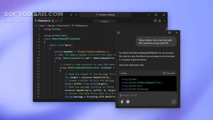 دانلود ChatGPT Desktop v1.1.0 (چت‌جی‌پی‌تی برای ویندوز) با لینک مستقیم و کرک معتبر