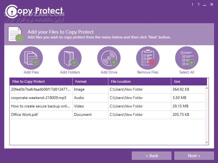دانلود Copy Protect 3.0.2 (غیرقابل کپی کردن فایل‌ها) با لینک مستقیم و کرک معتبر