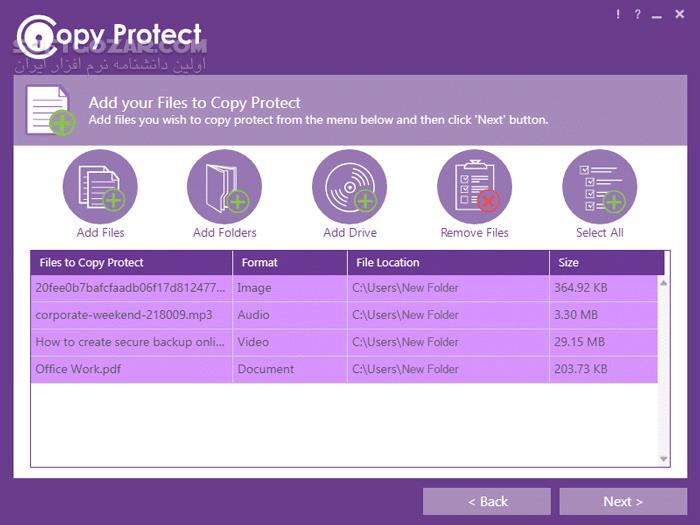 دانلود Copy Protect 3.0.2 (غیرقابل کپی کردن فایل‌ها) با لینک مستقیم و کرک معتبر