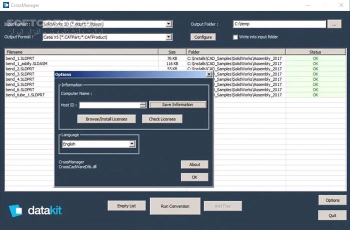 دانلود DATAKIT CrossManager 2024.4 Build 2024.10.07 (x64) - دانلود تبدیل فایل اتوکد - سافت گذر