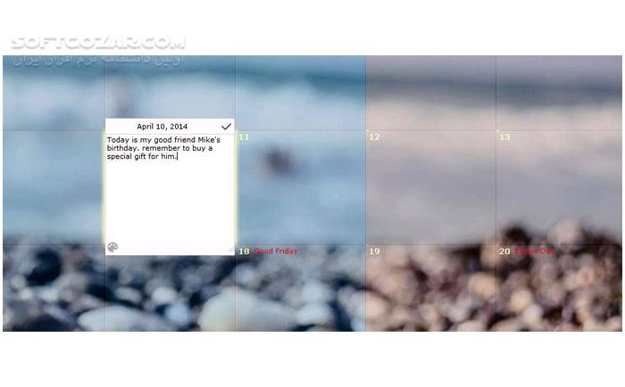 دانلود Desktop Calendar 3.32.309.9366 (تقویم برای ویندوز) با لینک مستقیم و کرک معتبر