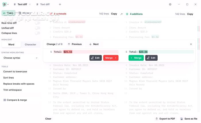 دانلود Diffchecker 6.7.3 (مقایسه فایل) با لینک مستقیم و کرک معتبر