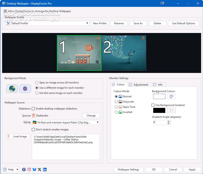 دانلود DisplayFusion Pro 12.1 (مدیریت چند مانیتور در ویندوز) با لینک مستقیم و کرک معتبر