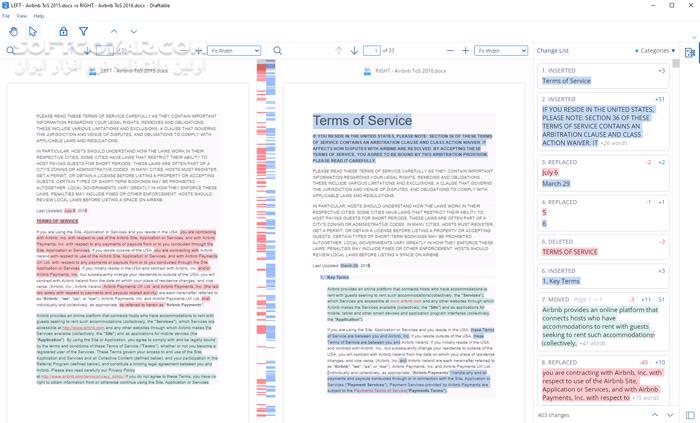 دانلود Draftable Desktop 24.12.0 - دانلود مقایسه اسناد متنی - سافت گذر