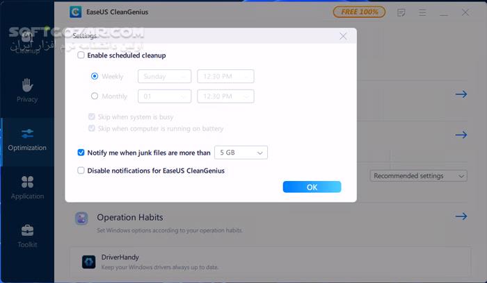 دانلود EaseUs CleanGenius 3.0.4 (پاکسازی و بهینه سازی ویندوز) با لینک مستقیم و کرک معتبر