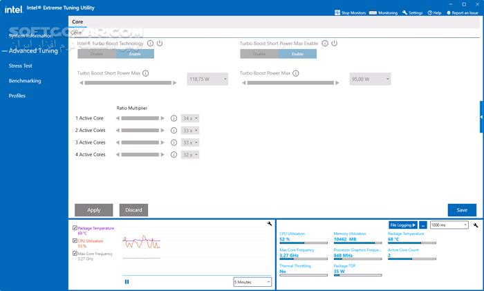 دانلود Intel Extreme Tuning Utility 10.0.1.31 (x64) - دانلود اورکلاک سی پی یو - سافت گذر