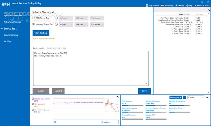 دانلود Intel Extreme Tuning Utility 10.0.1.31 (x64) - دانلود اورکلاک سی پی یو - سافت گذر