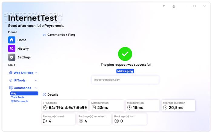 دانلود InternetTest 8.8.2 - دانلود تست سرعت اینترنت - سافت گذر