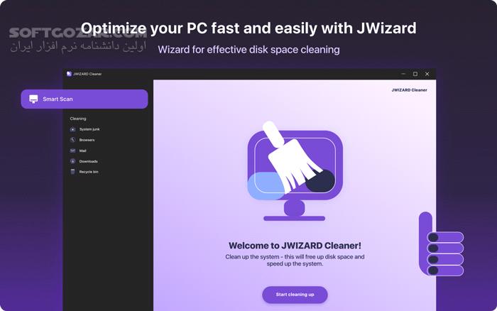 دانلود JWIZARD Cleaner 1.9.5 - دانلود پاکسازی ویندوز - سافت گذر