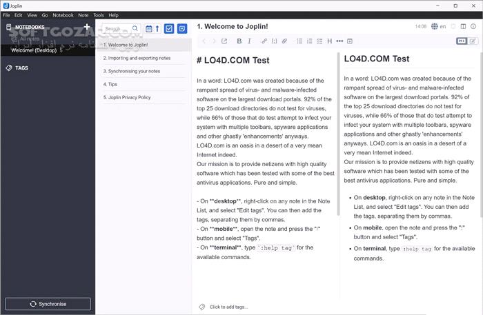 دانلود Joplin 3.2.13 + Portable - دانلود یادداشت برداری - سافت گذر