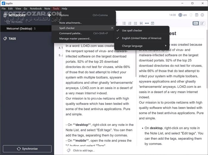 دانلود Joplin 3.2.13 + Portable - دانلود یادداشت برداری - سافت گذر