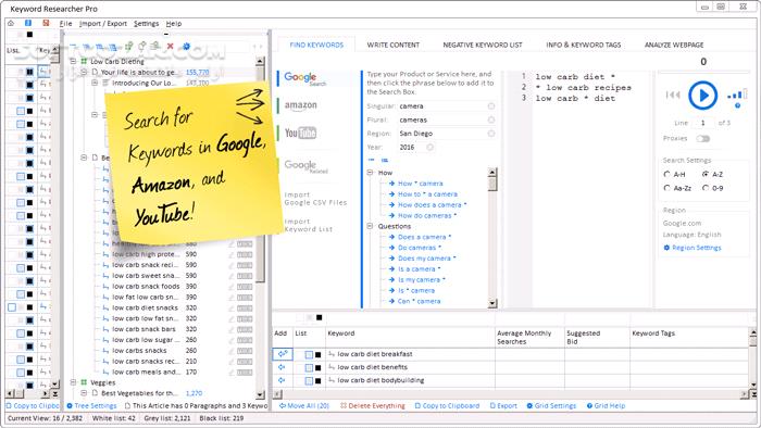 دانلود Keyword Researcher Pro 13.260 (یافتن پُرجستجوترین کلیدواژه‌ها) با لینک مستقیم و کرک معتبر