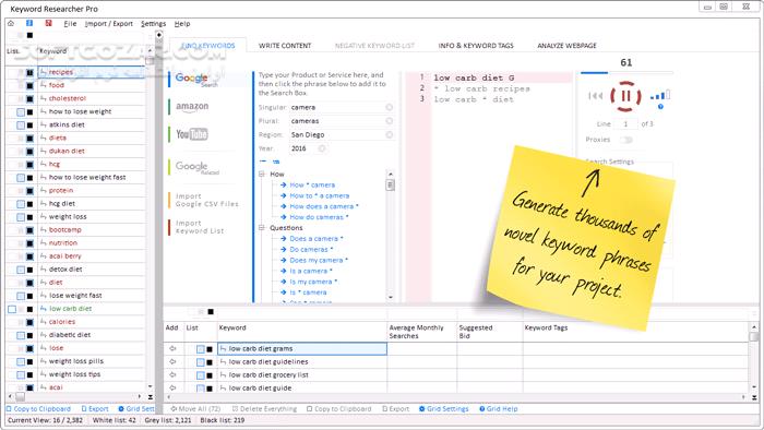 دانلود Keyword Researcher Pro 13.260 (یافتن پُرجستجوترین کلیدواژه‌ها) با لینک مستقیم و کرک معتبر