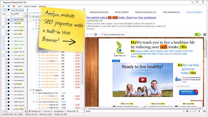 دانلود Keyword Researcher Pro 13.260 (یافتن پُرجستجوترین کلیدواژه‌ها) با لینک مستقیم و کرک معتبر