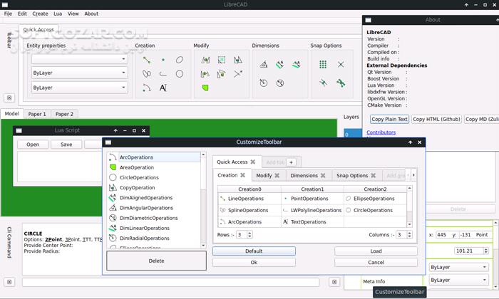 دانلود LibreCAD 2.2.1 - دانلود طراحی مهندسی - سافت گذر