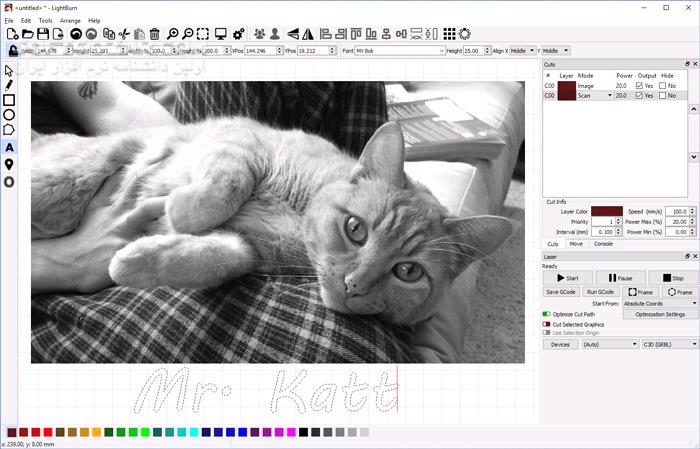 دانلود LightBurn 1.7.00 - دانلود برش لیزری - سافت گذر