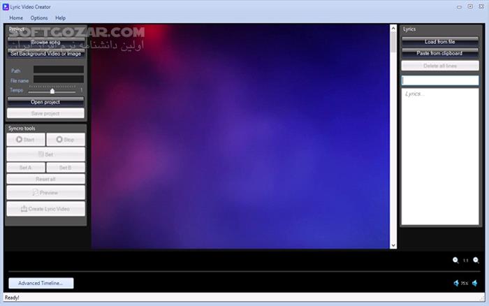 دانلود Lyric Video Creator 6.5.0 (ساخت کارائوکه) با لینک مستقیم و کرک معتبر