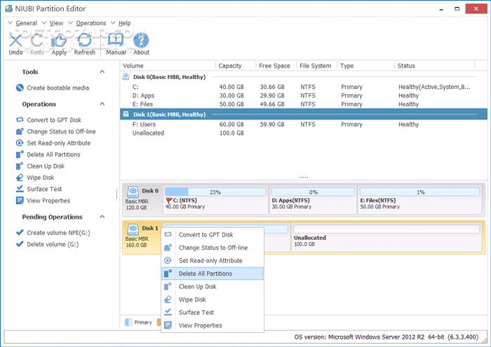 دانلود NIUBI Partition Editor 10.0.5 + WinPE - دانلود مدیریت هارد دیسک - سافت گذر