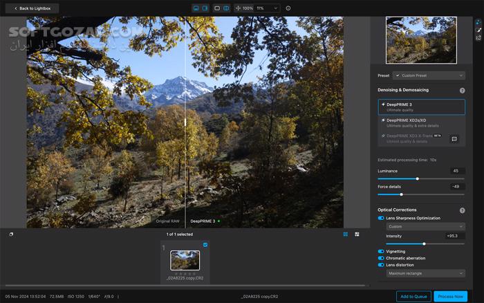 دانلود DxO PureRAW 6.8.0.7 (x64) (ویرایش عکس) با لینک مستقیم و کرک معتبر