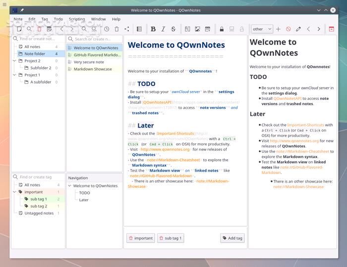 دانلود QOwnNotes 25.10.4 (یادداشت برداری) با لینک مستقیم و کرک معتبر