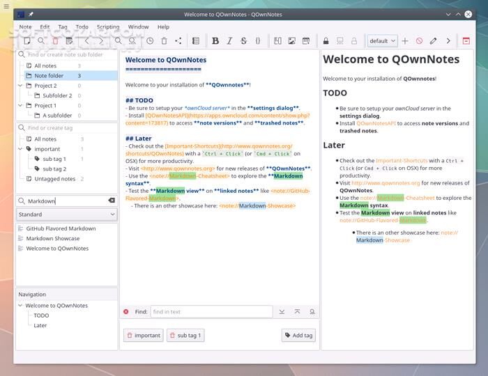 دانلود QOwnNotes 25.10.4 (یادداشت برداری) با لینک مستقیم و کرک معتبر