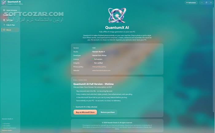 دانلود QuantumX AI 1.0.1 (تبدیل عکس به آثار هنری با هوش مصنوعی) با لینک مستقیم و کرک معتبر