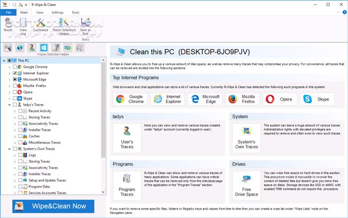 دانلود R-Wipe & Clean 20.0.2531 - دانلود پاکسازی ویندوز - سافت گذر