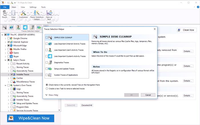 دانلود R-Wipe & Clean 20.0.2531 - دانلود پاکسازی ویندوز - سافت گذر