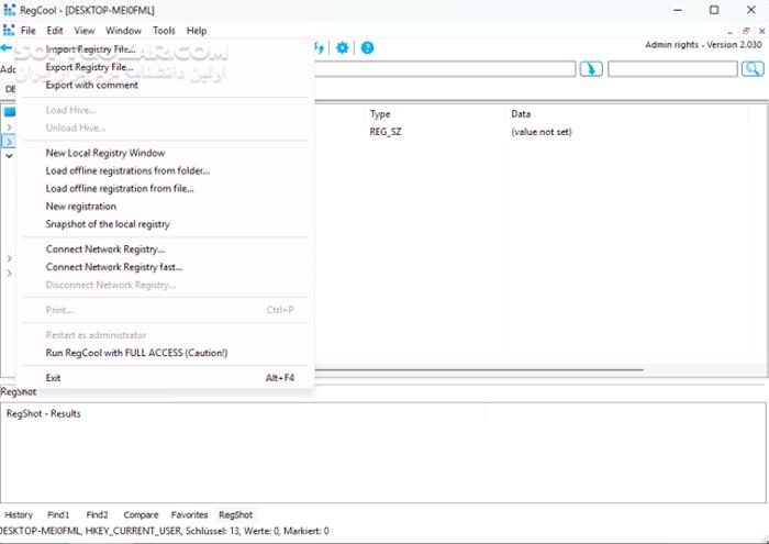 دانلود RegCool 3.1.0.2 (ویرایش رجیستری ویندوز) با لینک مستقیم و کرک معتبر