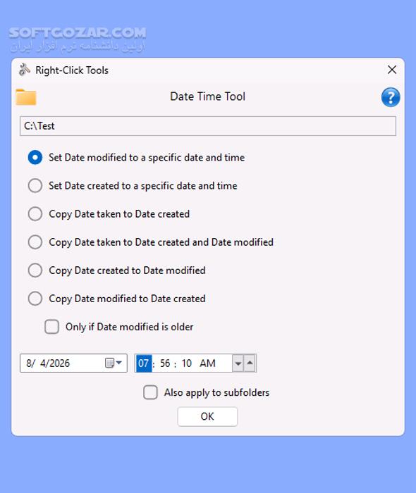 دانلود RightClickTools 2.0.3 (افزودن گزینه‌های دلخواه به منوی کلیک‌راست ویندوز) با لینک مستقیم و کرک معتبر