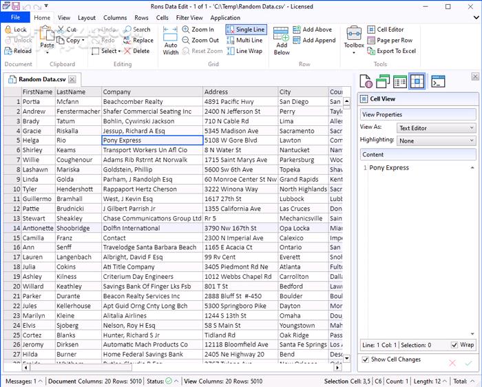 دانلود Rons Data Edit Pro 2025.1.29.804 - دانلود ویرایشگر CSV - سافت گذر