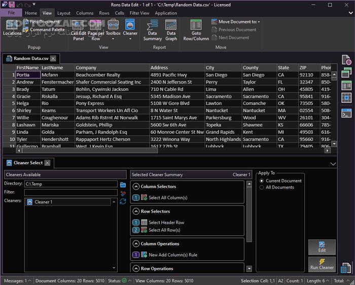 دانلود Rons Data Edit Pro 2025.1.29.804 - دانلود ویرایشگر CSV - سافت گذر