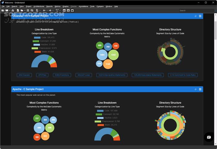 دانلود Scientific Toolworks Understand 7.2 Build 1237 - دانلود تحلیل کد - سافت گذر
