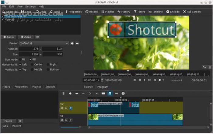 دانلود ShotCut 25.01.25 (X64) - دانلود ویرایش ویدئو - سافت گذر